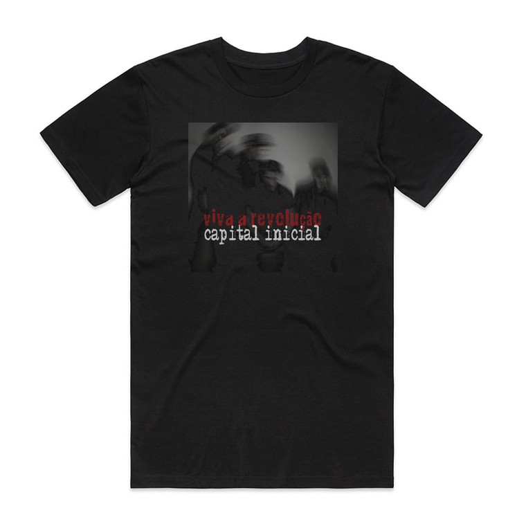 Capital Inicial Viva A Revoluo Album Cover T-Shirt Black