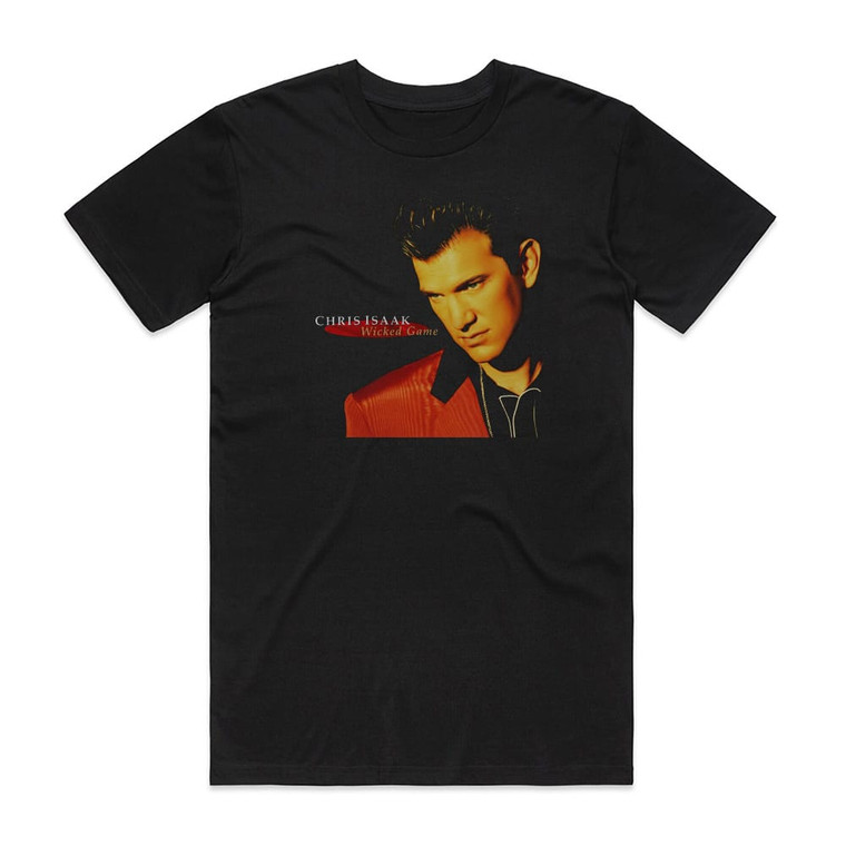 Chris Isaak Wicked Game Album Cover T-Shirt Black