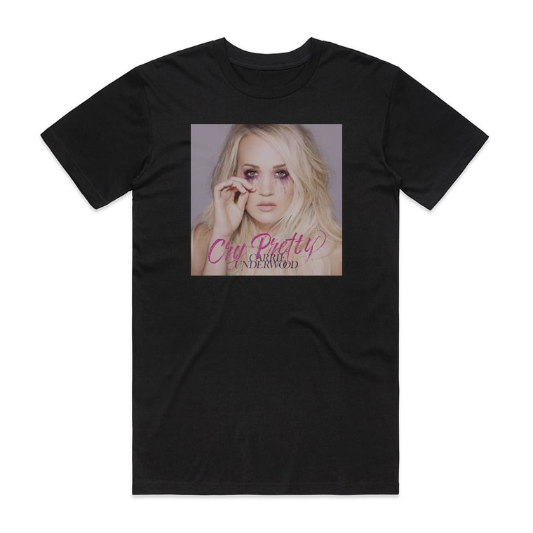 Carrie Underwood Cry Pretty Album Cover T-Shirt Black