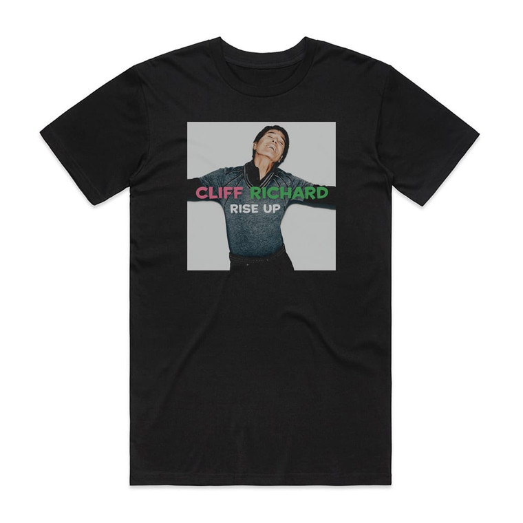Cliff Richard Rise Up Album Cover T-Shirt Black