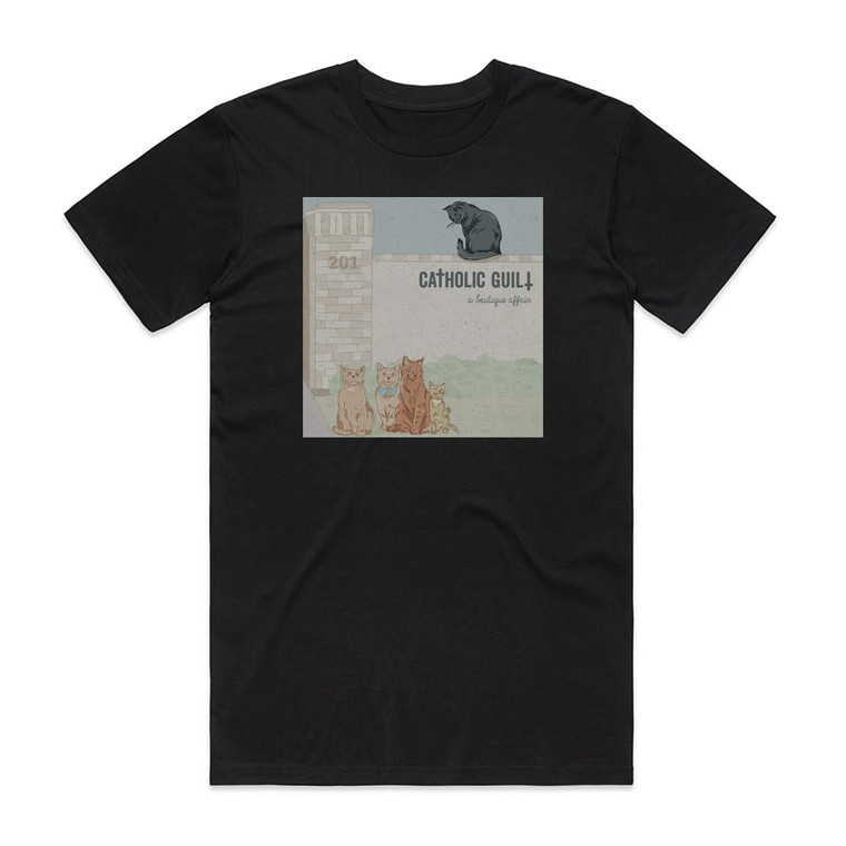 Catholic Guilt A Boutique Affair Album Cover T-Shirt Black Catholic Guilt A Boutique Affair Album Cover T-Shirt Black