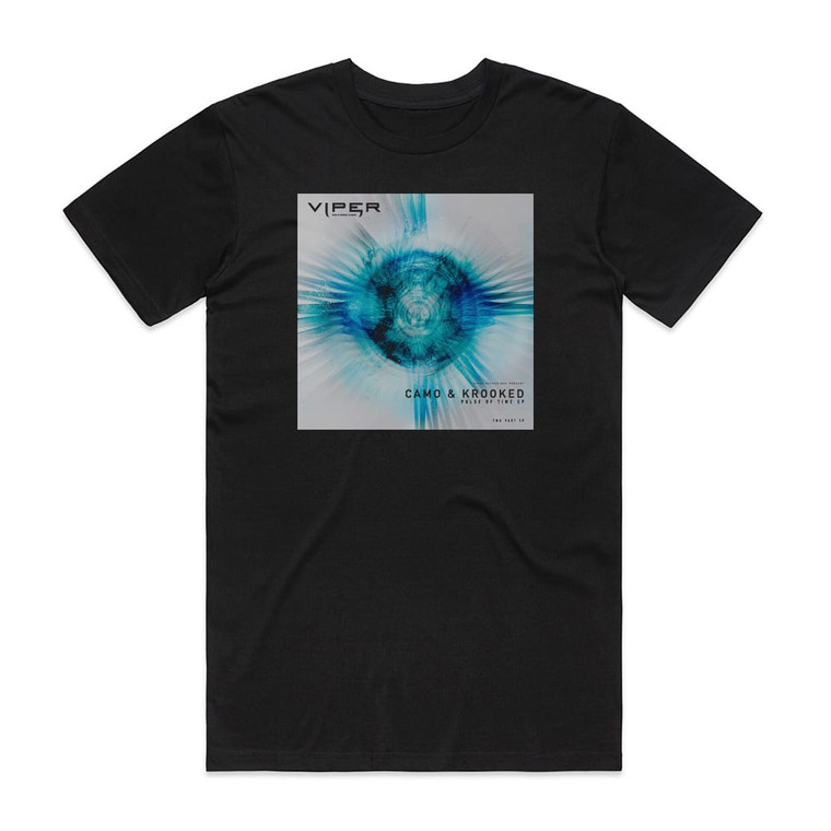 Camo and Krooked Pulse Of Time Ep Album Cover T-Shirt Black