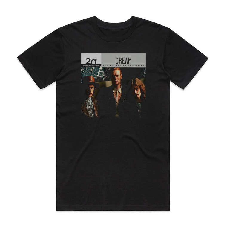 Cream 20Th Century Masters The Millennium Collection The Best Of C Album Cover T-Shirt Black