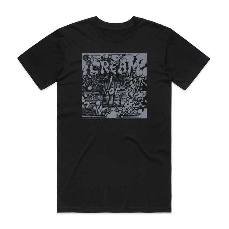 Cream Wheels Of Fire In The Studio Album Cover T-Shirt Black