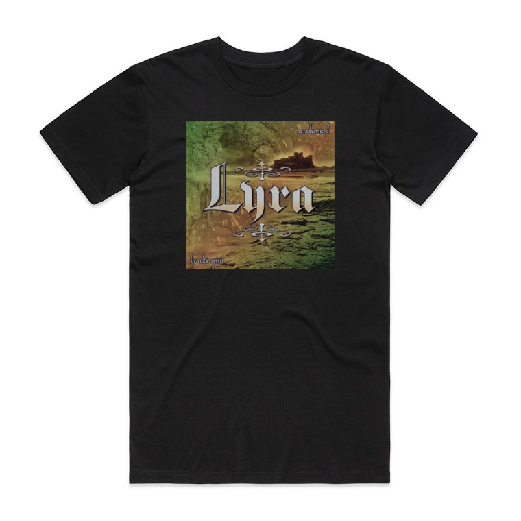 Celtic Spirit Lyra Album Cover T-Shirt Black
