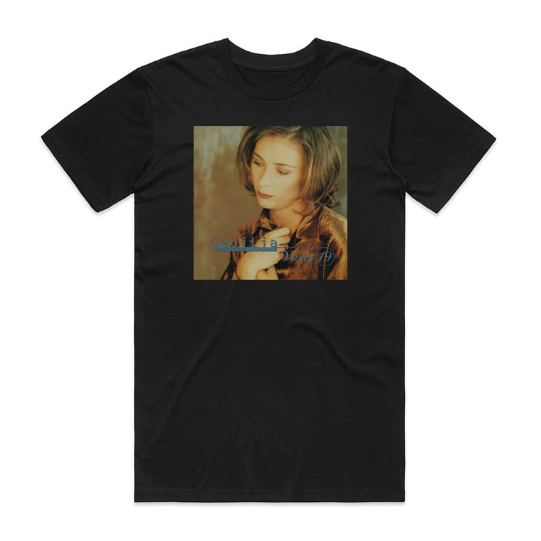Cecilia The Voice Of Violet 19 Album Cover T-Shirt Black