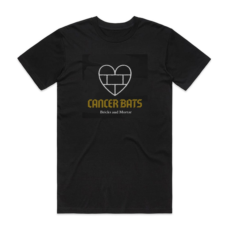 Cancer Bats Bricks And Mortar Album Cover T-Shirt Black