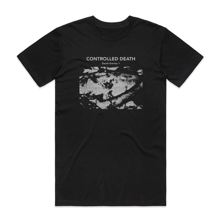 Controlled Death Death Entries 1 Album Cover T-Shirt Black
