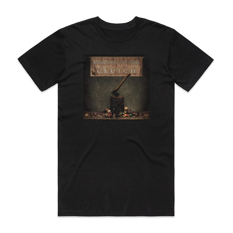 Clutch Book Of Bad Decisions Album Cover T-Shirt Black