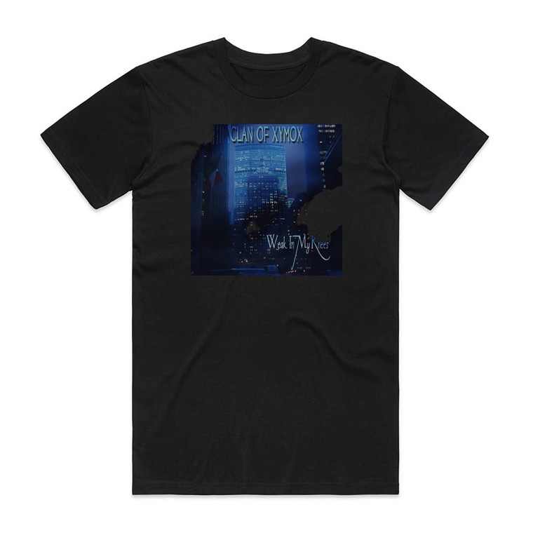 Clan of Xymox Weak In My Knees Album Cover T-Shirt Black