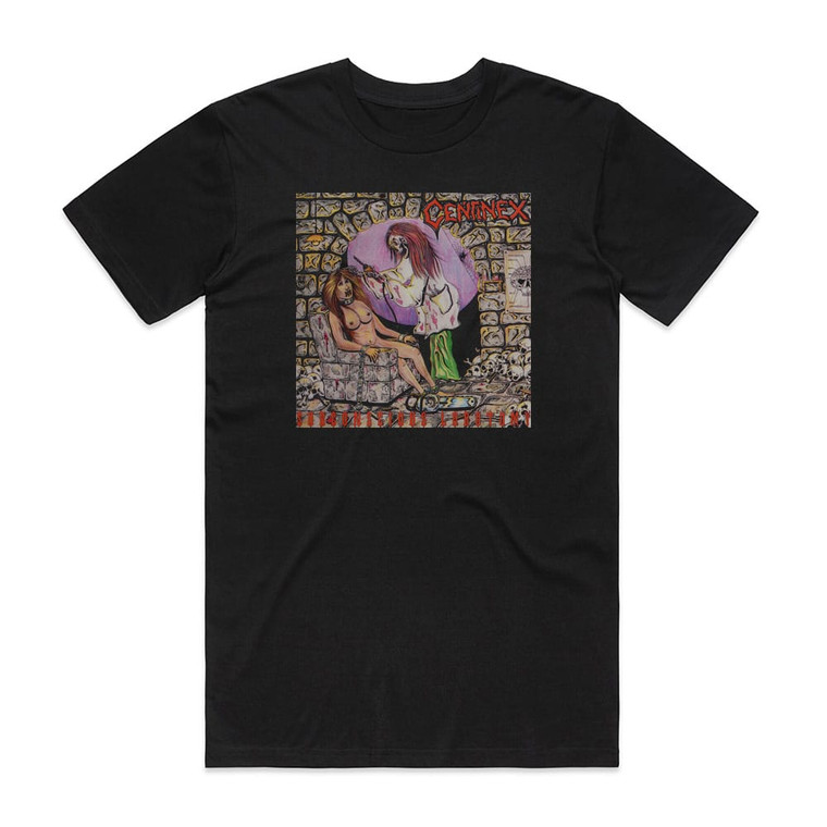 Centinex Subconscious Lobotomy Album Cover T-Shirt Black Centinex Subconscious Lobotomy Album Cover T-Shirt Black