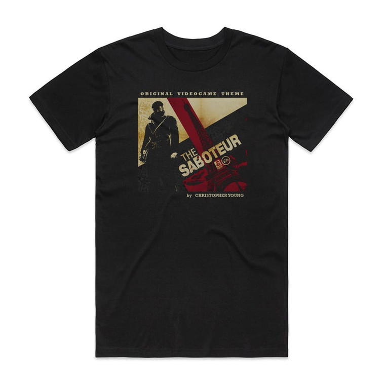 Christopher Young The Saboteur Album Cover T-Shirt Black