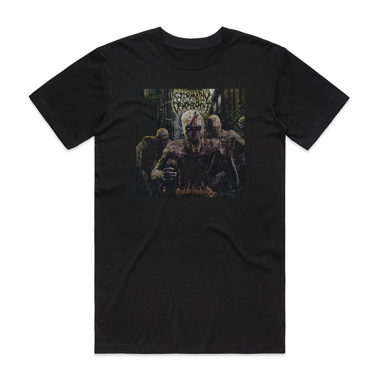 Dismemberment Extermination Butcher Basement Album Cover T-Shirt Black