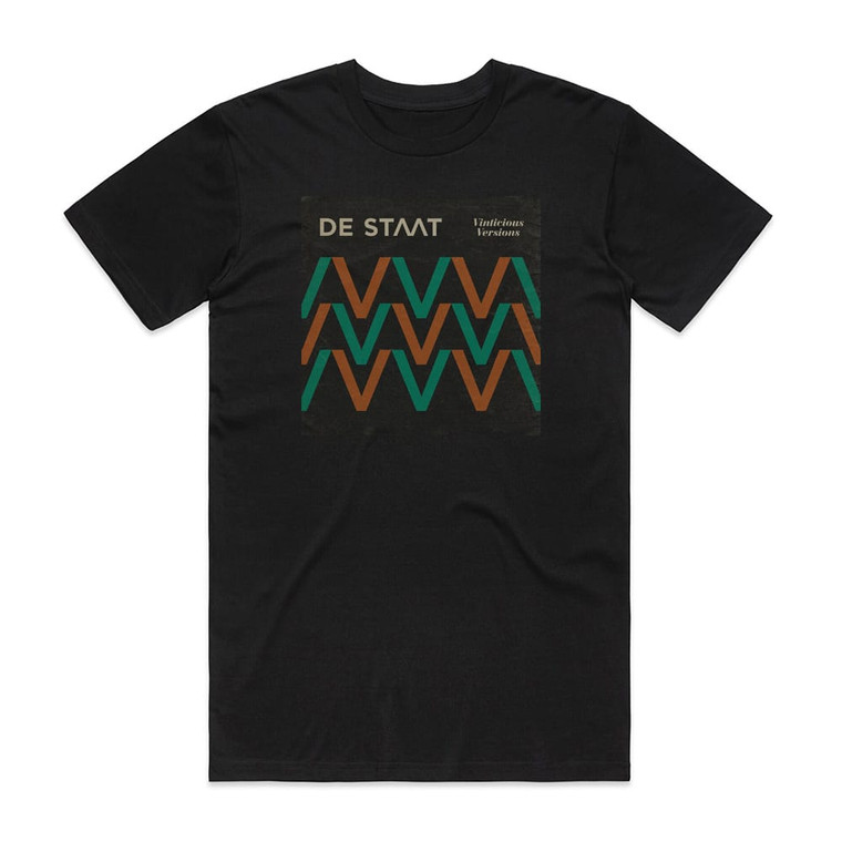 De Staat Vinticious Versions Album Cover T-Shirt Black