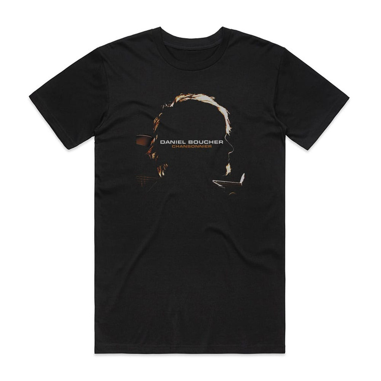 Daniel Boucher Chansonnier Album Cover T-Shirt Black