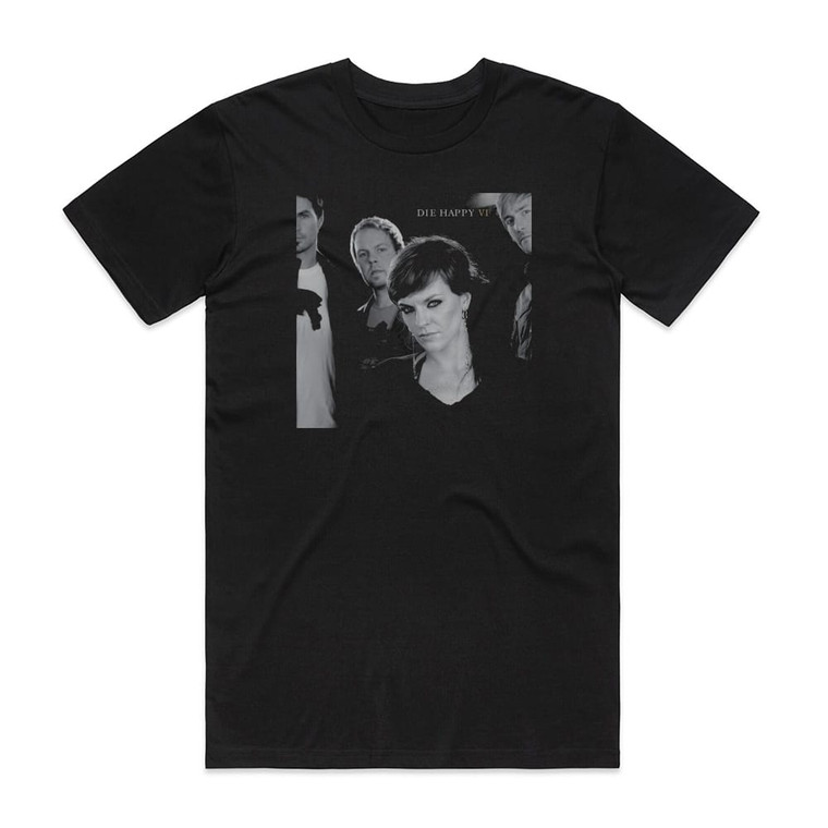 Die Happy Vi Album Cover T-Shirt Black