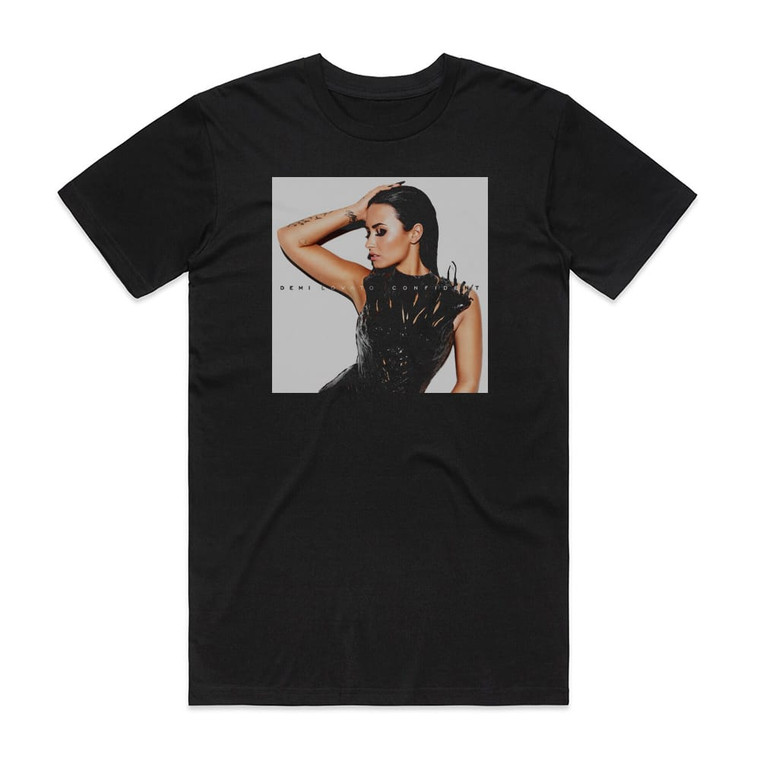Demi Lovato Confident 2 Album Cover T-Shirt Black Demi Lovato Confident 2 Album Cover T-Shirt Black