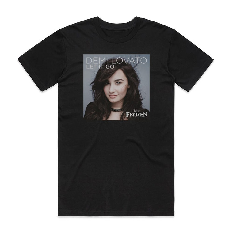 Demi Lovato Let It Go 1 Album Cover T-Shirt Black