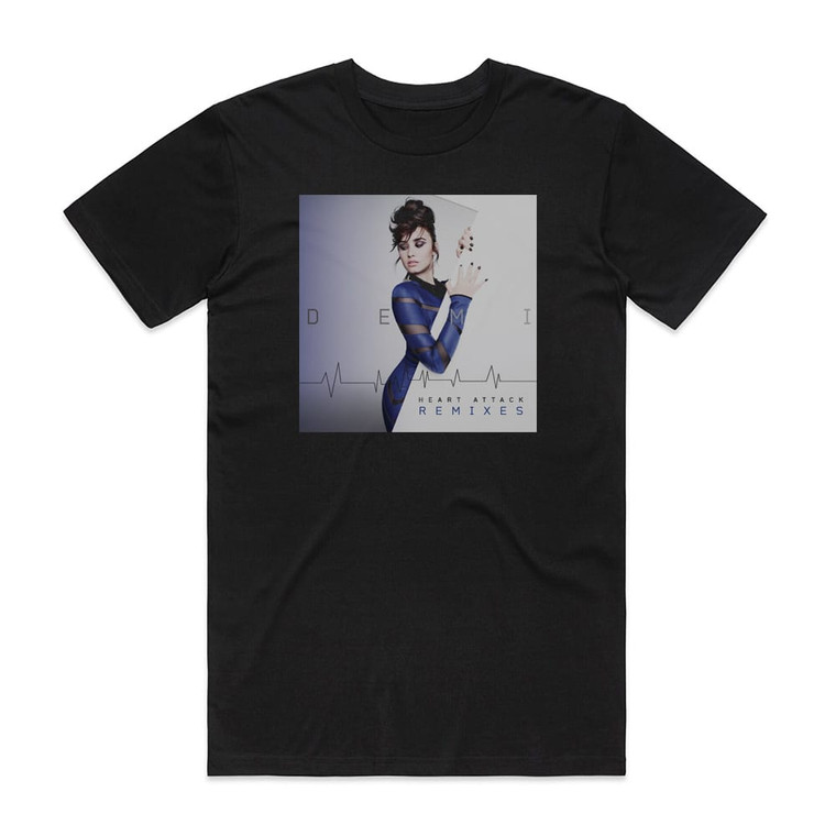 Demi Lovato Heart Attack Album Cover T-Shirt Black