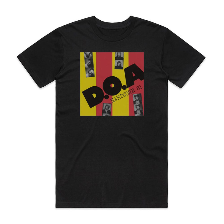 DOA Hardcore 81 Album Cover T-Shirt Black