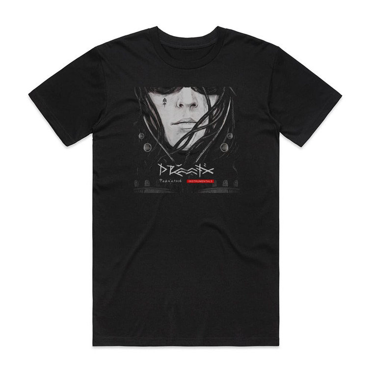 Drummatix  Instrumentals Album Cover T-Shirt Black