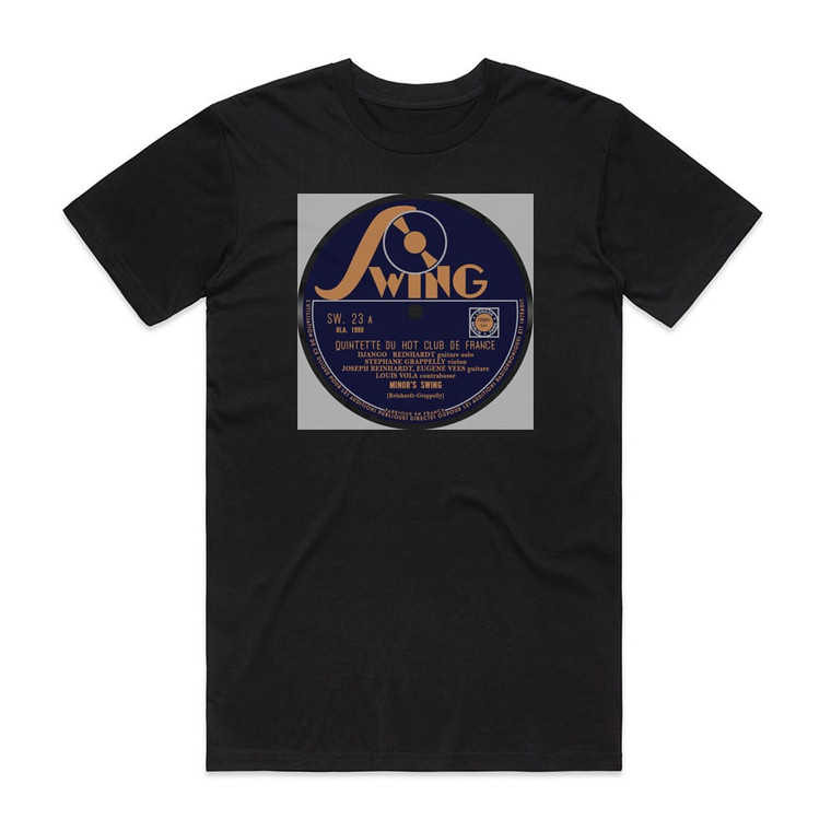 Django Reinhardt Minor Swing Album Cover T-Shirt Black