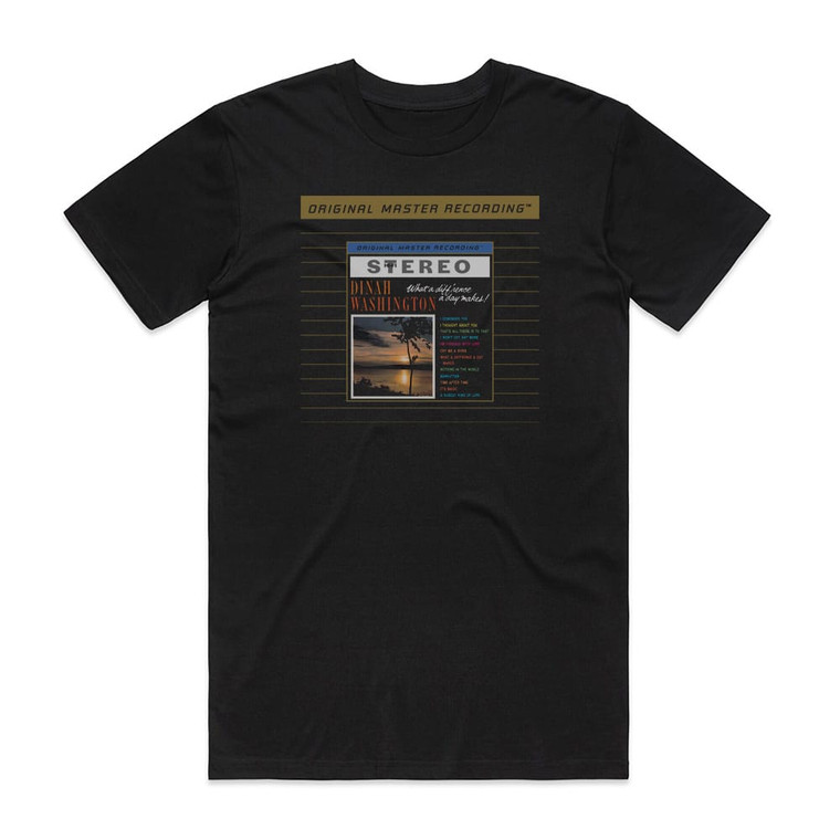 Dinah Washington What A Diffrence A Day Makes 1 Album Cover T-Shirt Black