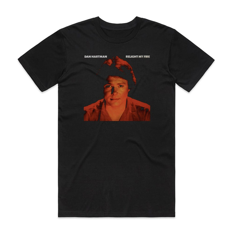Dan Hartman Relight My Fire Album Cover T-Shirt Black