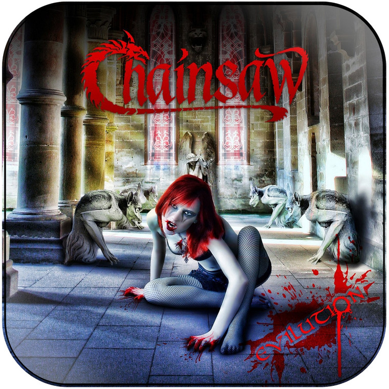 Chainsaw Evilution Album Cover Sticker Album Cover Sticker