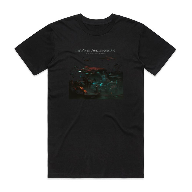 Divine Ascension The Uncovering Album Cover T-Shirt Black