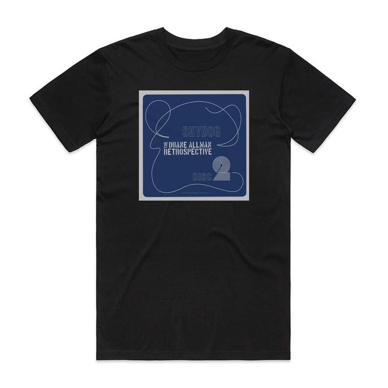 Duane Allman Skydog The Duane Allman Retrospective 1 Album Cover T-Shirt Black