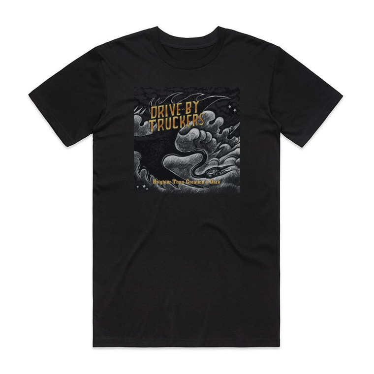 Drive-By Truckers Brighter Than Creations Dark Album Cover T-Shirt Black