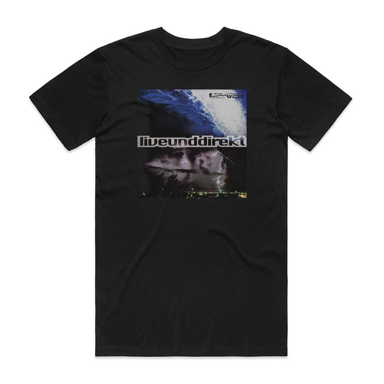 Die Fantastischen Vier Live Und Direkt Album Cover T-Shirt Black