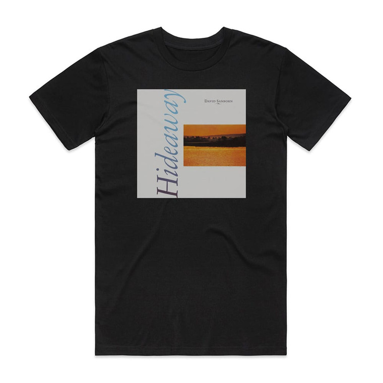 David Sanborn Hideaway Album Cover T-Shirt Black