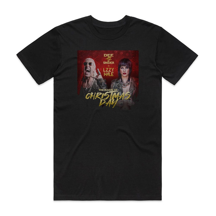 Dee Snider The Magic Of Christmas Day Album Cover T-Shirt Black