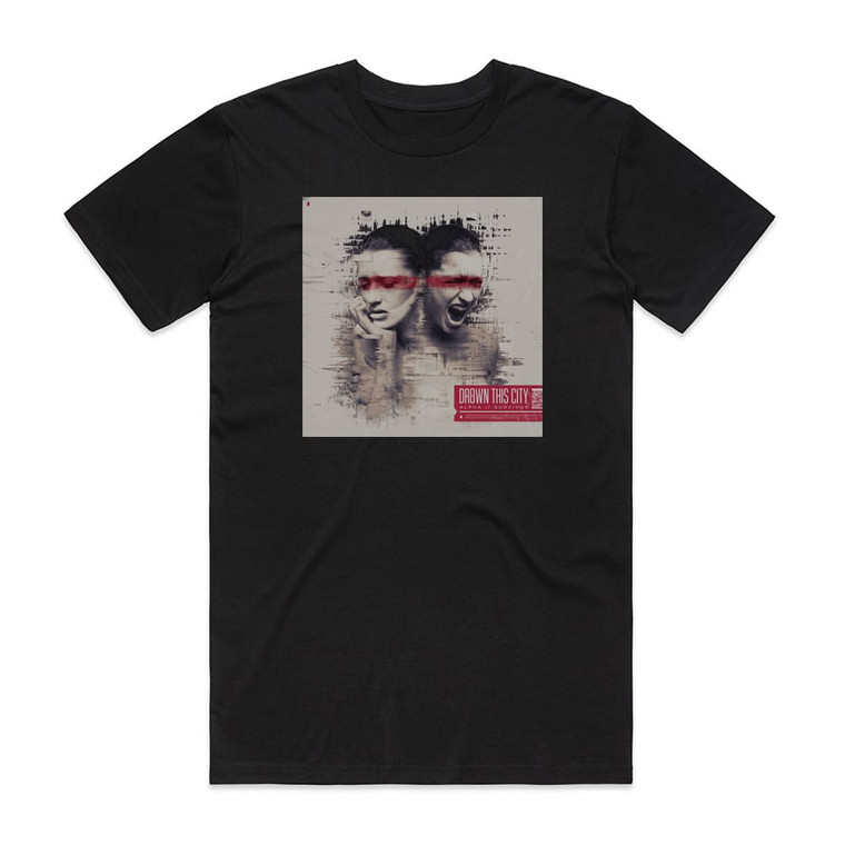 Drown This City Alpha Survivor Album Cover T-Shirt Black