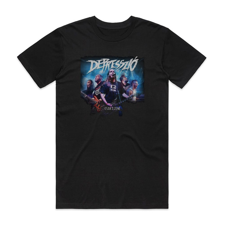 Depresszio Csak A Zene Album Cover T-Shirt Black