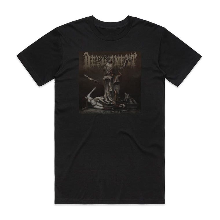 Devourment Obscene Majesty Album Cover T-Shirt Black