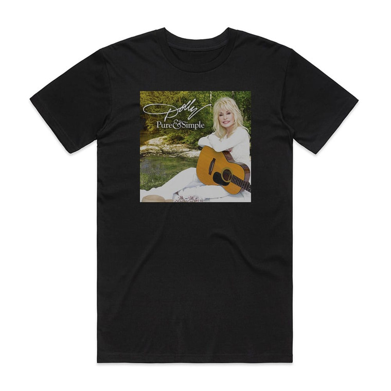 Dolly Parton Pure Simple Album Cover T-Shirt Black