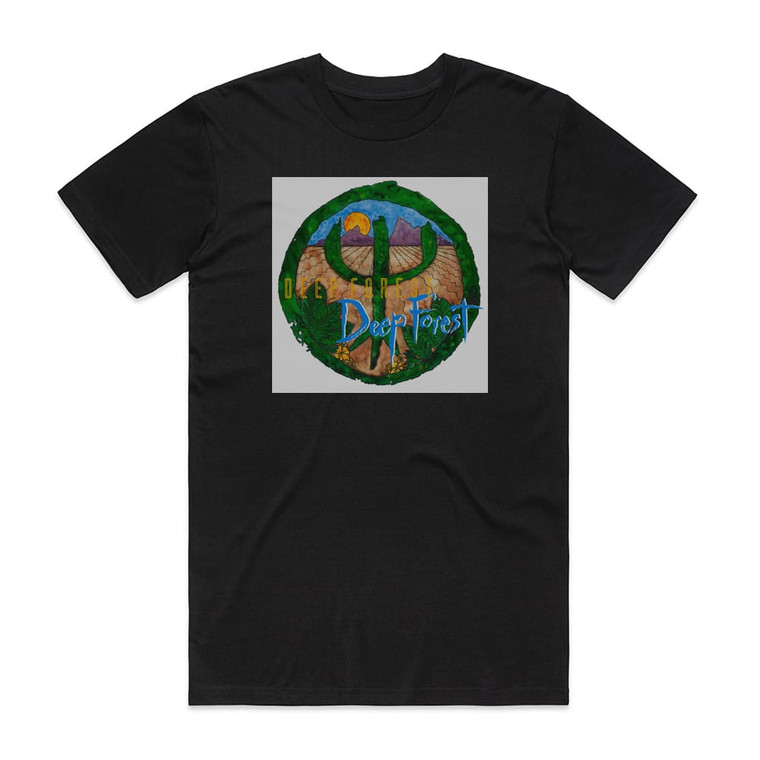 Deep Forest Deep Forest 1 Album Cover T-Shirt Black