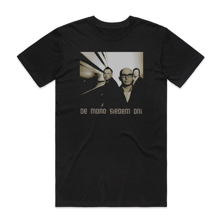 De Mono Siedem Dni Album Cover T-Shirt Black