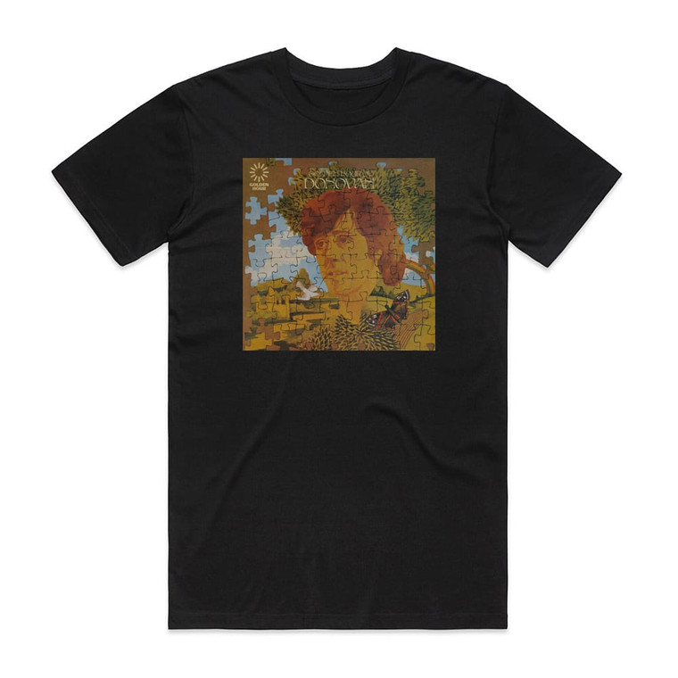 Donovan A Golden Hour Of Donovan Album Cover T-Shirt Black