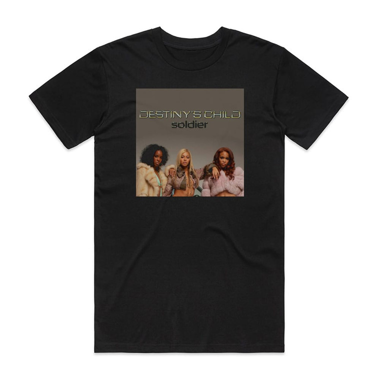 Destinys Child Soldier 1 Album Cover T-Shirt Black