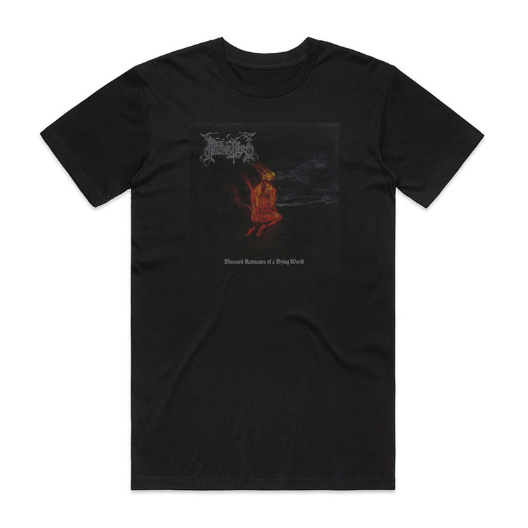 Dodsferd Diseased Remnants Of A Dying World Album Cover T-Shirt Black