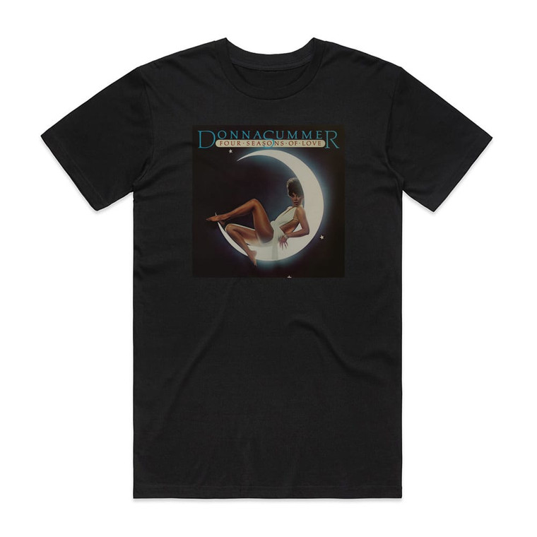 Donna Summer Four Seasons Of Love Album Cover T-Shirt Black