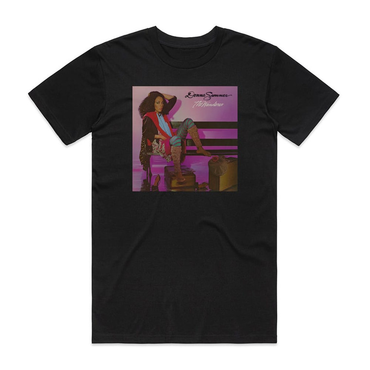 Donna Summer The Wanderer 2 Album Cover T-Shirt Black