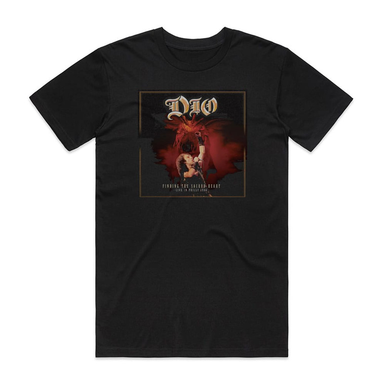 Dio Finding The Sacred Heart Live In Philly 1986 Album Cover T-Shirt Black