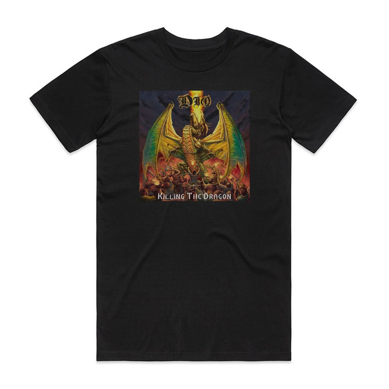 Dio Killing The Dragon Album Cover T-Shirt Black