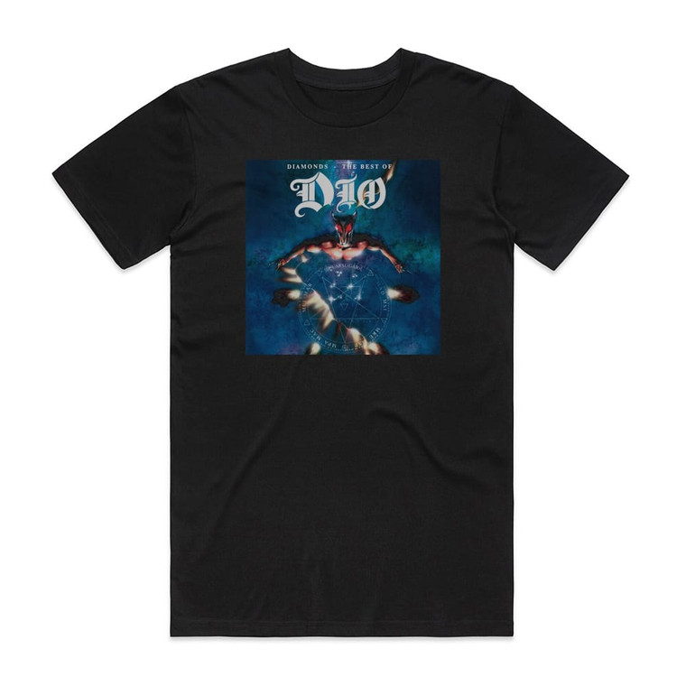 Dio Diamonds The Best Of Dio Album Cover T-Shirt Black