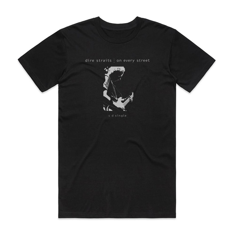 Dire Straits On Every Street 4 Album Cover T-Shirt Black